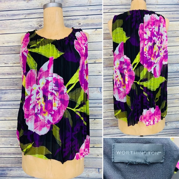 Worthington floral top size large - Picture 1 of 1